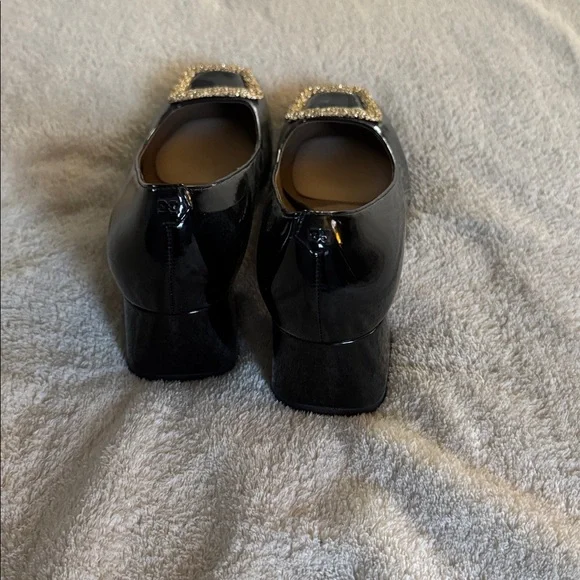 Sam Edelman Thalia Square Toe Patent Leather Pumps. Size 8.5 - Picture 3 of 5